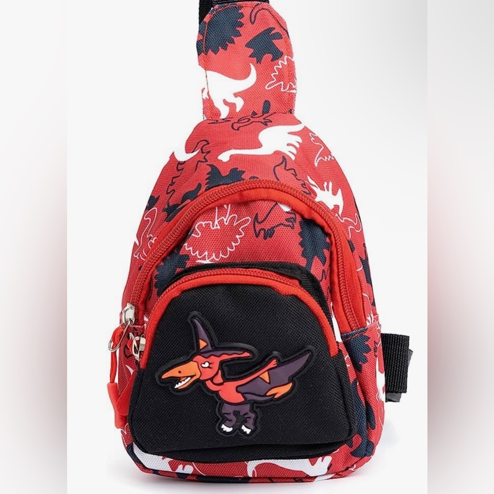 New Cute Children Sling Bag Small Cartoon Dinosaur Crossbody Shoulder Bag - Picture 2 of 7